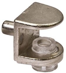 Стеклодержатель П-образный на бобышке никель 2шт