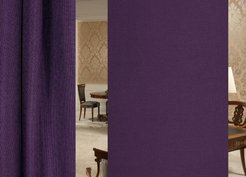 Лен однотонный JLPL590 фиолетовый 280см