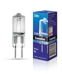 Лампа галогеновая Camelion JD 20W G4 220V