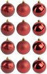 Набор шаров 12шт 7см винный SYQB-0122340 Набор шаров 12шт 7см винный SYQB-0122340
