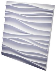 Панель гипсовая 3D Шелк, 500х500мм (0,5м²/уп)