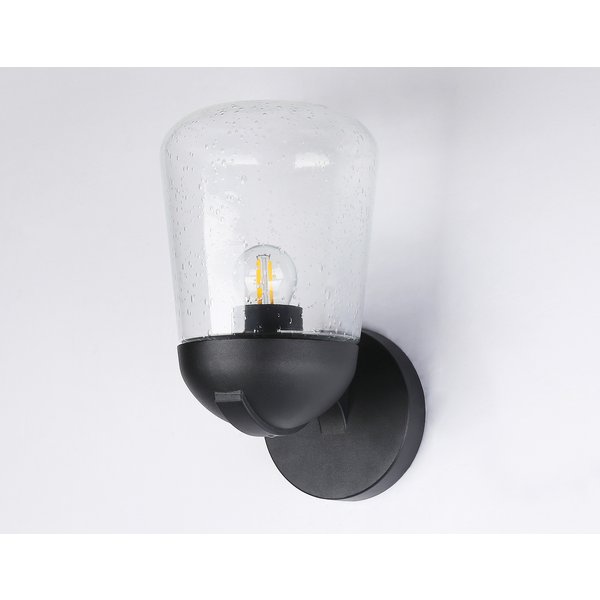 Светильник уличный настенный Ambrella light ST2081 BK/CL IP54 E27 черный/прозрачный
