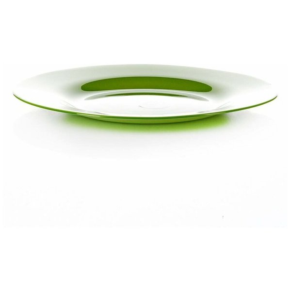 Тарелка плоская Pasabahce Workshop Vilage 26см зеленая, стекло