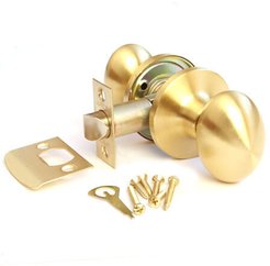 Ручка с защелкой Apecs 6093-05-GM (без фиксатора, без ключа) мат.золото