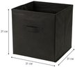 Короб д/хранения Qually 31х31х31см черный