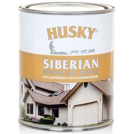 Краска для дерева акриловая HUSKY SIBERIAN белая (0,9л) База А 439115 ...