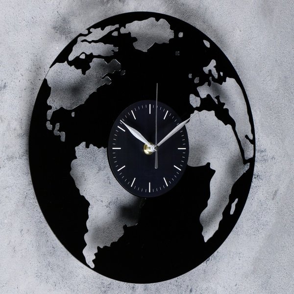Часы настенные Земля, акриловые d30