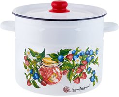 Кастрюля Appetite Конфитюр 9л эмаль, крышка эмаль, индукция