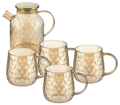 Набор питьевой Leonord Aroma Кувшин 1,8л+Кружки 300мл 4шт стекло