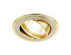 Светильник точечный встраиваемый AMBRELLA LIGHT 104A SN/G сатин никель/золото GU5.3