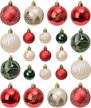 Набор шаров 21шт 4-6см красный+белый+зеленый EUSYQB-0125015