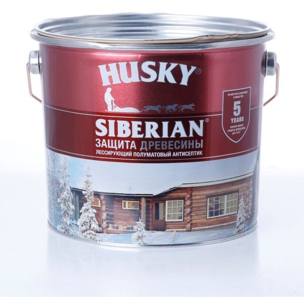 Антисептик Husky Siberian полуматовый палисандр 2,7л