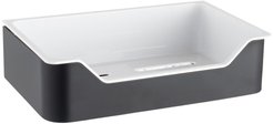 Полка настенная прямоугольная Zenfort B022B 21,5х6,5х13,5см черный матовый