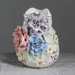 Вазы керамическая,коллекция Тюльпан,11х11см,высота 13см,цветная лепка,3789344