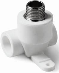 Уголок полипропиленовый байпасный для смесителя Pro Aqua d20х1/2" наружная резьба