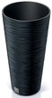 Кашпо Furu Round Slim d25см h48см V15л anthracite, с вкладышем