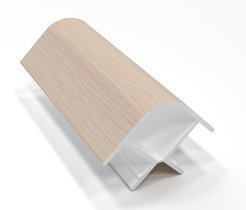 Уголок внешний кухонный ПВХ 90° 100х13мм Дуб млечный