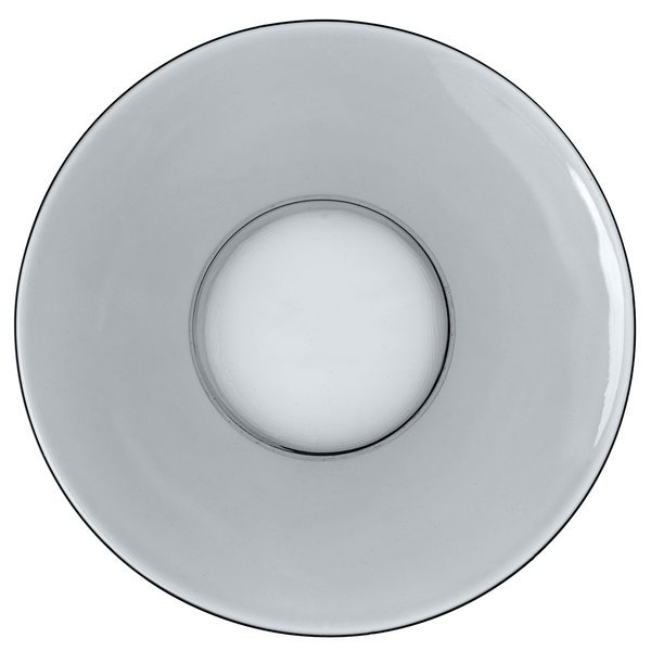 Тарелка десертная Гласс ИНК Basilico Grey 17см серый, стекло