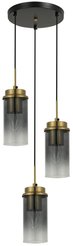 Люстра Milizia 3485-3P BK+CU, 3xE14/40W (29х29х95)