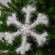 Украшение Снежинка 20см белый ПЭ SYXHP-2625015