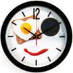 Часы настенные Кухня d28 Веселый завтрак плавный ход 