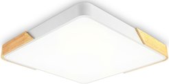 Светильник потолочный светодиодный FZ1312 WH/LW белый/светлое дерево 36W 5000K 400х400х50 (без ПДУ)