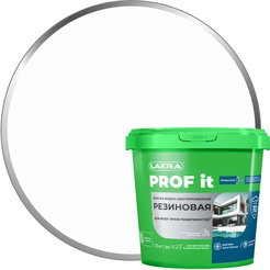 Краска резиновая для всех типов поверхностей ЛАКРА PROF IT База А RAL 9003 (1,3кг)