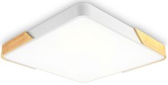 Светильник потолочный светодиодный FZ1313 WH/LW белый/светлое дерево 45W 5000K 500x500x50 (без ПДУ)