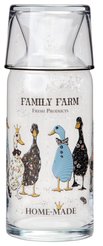 Графин Rakle Family farm Geese 700мл стекло, стакан-крышка стекло
