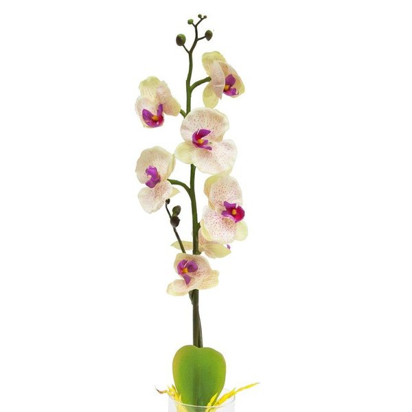 Орхидея в вазе PL 037 Цвет лепестков: сиреневый/розовый.7 LED,теплый белый
