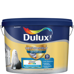 Краска фасадная Dulux Weathershield Extraflex матовая BW (9л)