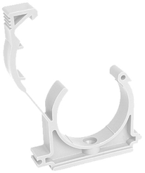 Опора полипропиленовая для труб одинарная с защелкой d25мм