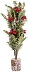 Елочка искусственная 54см с красными ягодами SYWB-032164