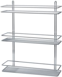 Полка прямоугольная трехъярусная CLASSIC 40х11х47см хром