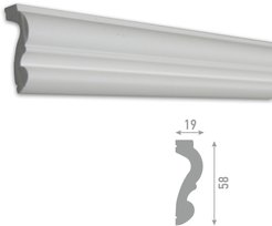 Молдинг М24 58х19х2000мм экополимер
