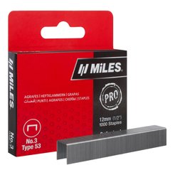 Скобы для степлера Miles тип 53 12мм 1000шт