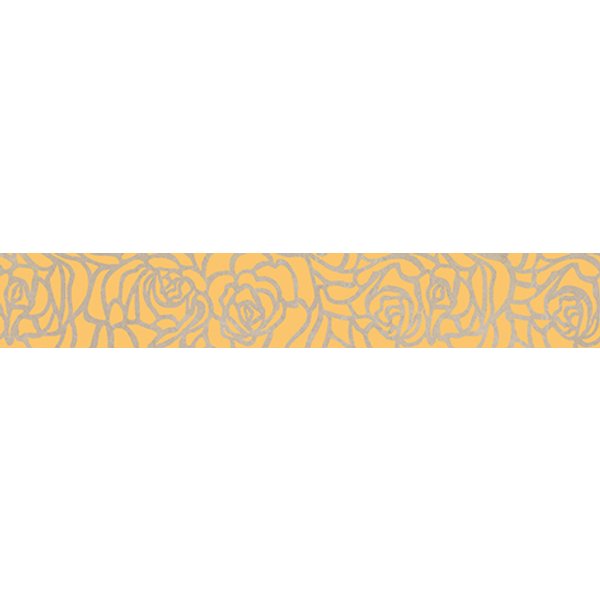 Бордюр настенный Serenity Rosas 6х40см коричневый шт (66-03-15-1349)