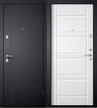 Дверь входная M-1 черный шелк ПВХ белый 960 правая