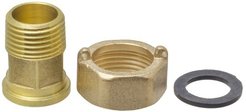 Штуцер латунный для счетчика воды с накидной гайкой 1/2" (2шт)