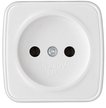 Розетка накладная Электра IP20 10А без заземления цвет белый