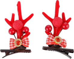 Набор заколок д/волос Рожки 2шт 7,5х6см, SYTG-1323150