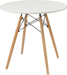 Стол обеденный DT-957 80х80х76см круглый, белый