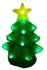 Фигура акриловая светодиодная Елочка 15х15х22см 20 светодиодов батарейки 2хAA (не входят в комплект)