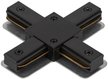 Коннектор ЭРА TR-1PA-СX-BK X-образный для однофазного шинопровода черный