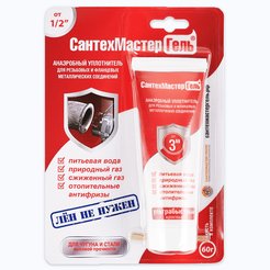 Гель анаэробный Сантехмастер, 60г, цвет красный