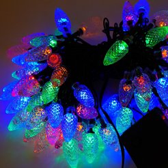 Электрогирлянда конусы внутренняя 8,5м 80LED, разноцветный SYCL-1501