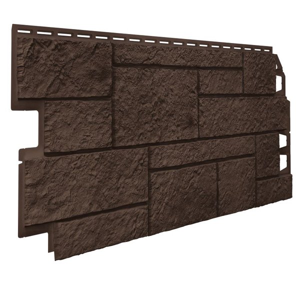 Панель фасадная песчаник темно-коричневый ТН ОПТИМА