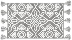 Коврик для ванной комнаты, 50x80см, микрофибра, серый, IDDIS, DT01P58i12 с кисточками