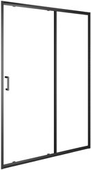 Дверь в нишу Orange E02-140TB 140,5х190см профиль черный матовый