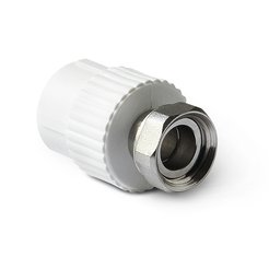 Муфта полипропиленовая с накидной гайкой Pro Aqua d20х1/2"